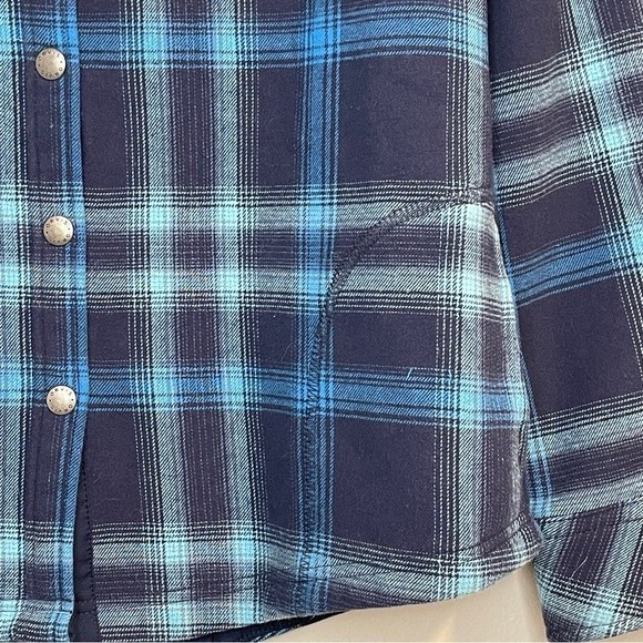 Orvis Fleece Lined Flannel Shirt Jacket Size M - Picture 3 of 7